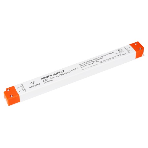 Блок питания ARV-SP-12180-SLIM-PFC (12V, 15A, 180W) (Arlight, IP20 Пластик, 5 лет) в Петровом Вале фото 2