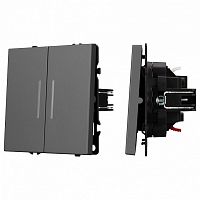 Выключатель двухклавишный без рамки Arlight SWT 054266 в Нижнем Новгороде