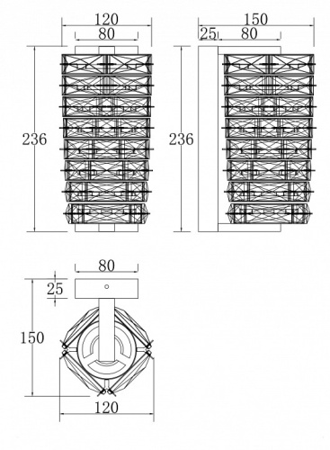 Бра Maytoni Coil MOD124WL-L6CH3K в Гаджиево фото 2