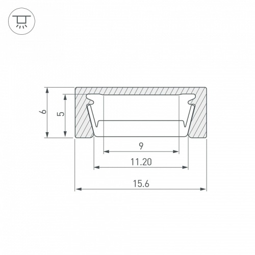 Профиль накладной Arlight MIC 044540 в Нижнем Новгороде фото 2