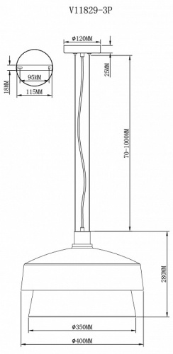 Подвесной светильник Moderli Takoma V11829-3P в Нижнем Новгороде фото 2