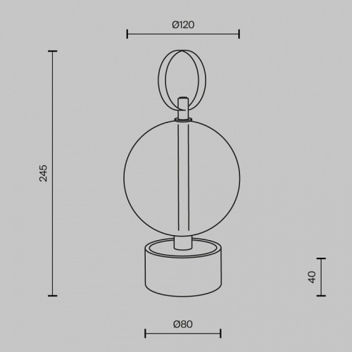 Настольная лампа декоративная Maytoni Double Moon MOD478RL-L3B3K в Нижнем Новгороде фото 11