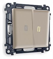 Выключатель двухклавишный с подсветкой без рамки Ambrella Volt ALFA MA364010 в Нижнем Новгороде