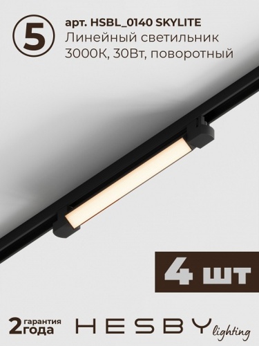 Комплект трековый Hesby Lighting №1 однофазная накладная Skylite HSBL_kompl_S001_NI4B3K в Нижнем Новгороде фото 3