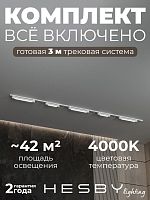 Комплект трековый Hesby Lighting Skylite №1 HSBL_kompl_S001_NI3W4K в Нижнем Новгороде