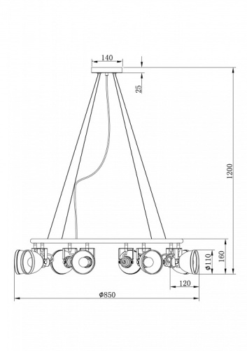 Подвесная люстра Freya Roslyn FR4003PL-08W в Абдулино фото 3