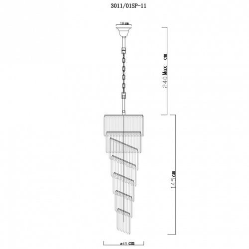 Подвесной светильник Divinare Charlotte 3011/01 SP-11 в Нижнем Новгороде фото 2
