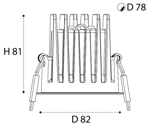 Встраиваемый светильник Italline IT08-8041 IT08-8041 black 3000K в Нижнем Новгороде фото 5