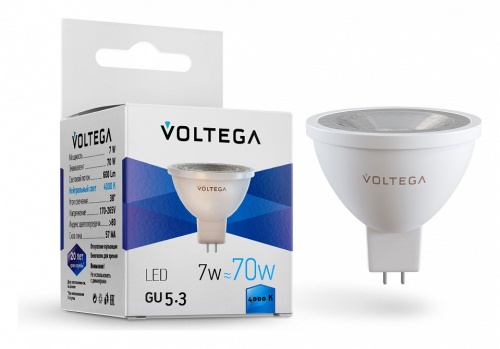 Лампа светодиодная Voltega Simple GU5.3 7Вт 4000K 7063 в Краснокамске