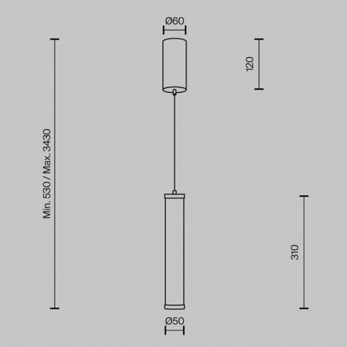 Подвесной светильник Maytoni Yora MOD464PL-L8BSK в Нижнем Новгороде фото 5