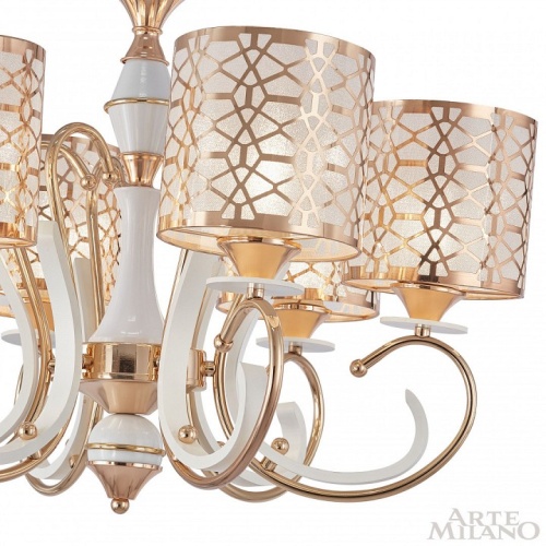 Подвесная люстра Arte Milano Florentia-1237 301237/6 Wh/Gd в Нижнем Новгороде фото 8