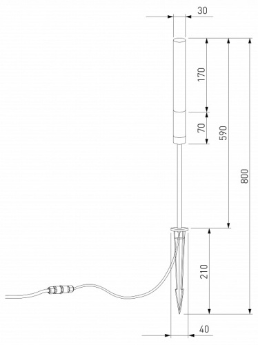 Наземный низкий светильник Elektrostandard Invi a069445 в Нижнем Новгороде фото 2