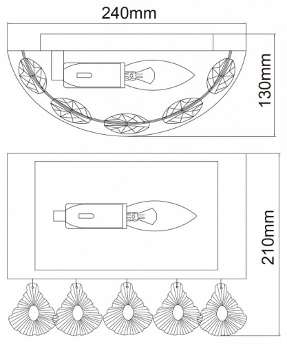 Накладной светильник MW-Light Жаклин 15 465026601 в Карачеве фото 6