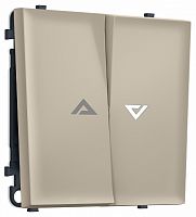 Выключатель самовозвратный двухклавишный с подсветкой, без рамки Ambrella Volt MS MS344455 в Нижнем Новгороде