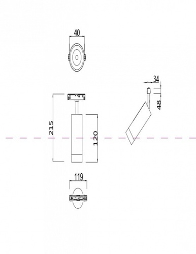 Светильник на штанге Maytoni Focus LED TR019-2-7W3K-W в Чайковском фото 4