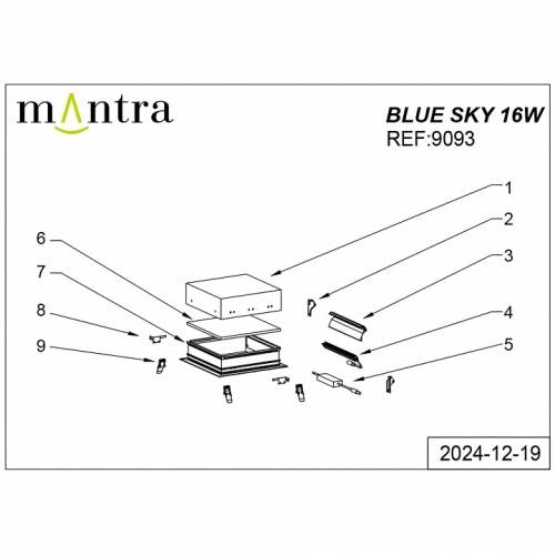 Встраиваемый светильник Mantra Blue Sky 9093 в Нижнем Новгороде фото 4