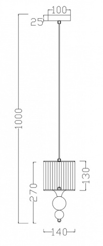 Подвесной светильник Freya Lauren FR5093PL-01CH в Нижнем Новгороде фото 2