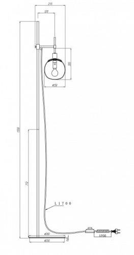 Торшер Maytoni Erich MOD221-FL-01-G в Яранске фото 6