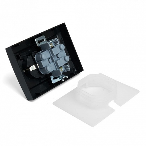 Розетка двойная с заземлением и со шторками, с крышкой Stekker Эрна 49138 в Нижнем Новгороде фото 4