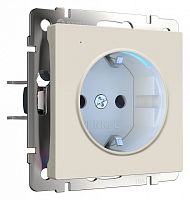 Розетка с заземлением с подсветкой, без рамки Werkel айвори матовый W1171462 в Нижнем Новгороде