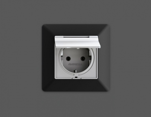 Розетка с заземлением и со шторкой, без рамки с крышкой Ambrella Volt ALFA MA408010 в Нижнем Новгороде фото 4