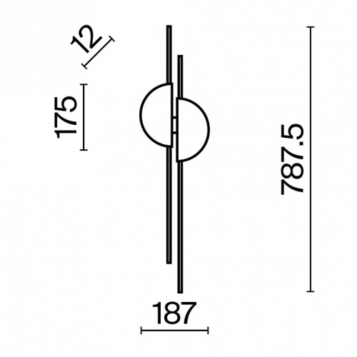 Накладной светильник Maytoni Skyline MOD179WL-L22BS4K в Нижнем Новгороде фото 3