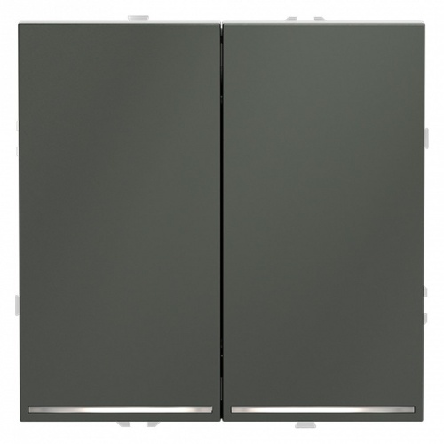 Выключатель проходной двухклавишный с подсветкой без рамки Voltum S70 VLS020406 в Нижнем Новгороде фото 5