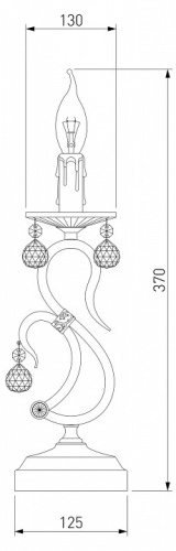 Настольная лампа декоративная Eurosvet Ernin 12505/1T античная бронза Strotskis в Тюмени фото 2