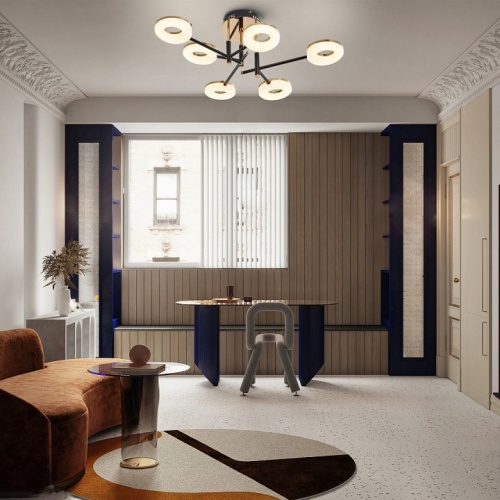 Потолочная люстра Arte Milano Ferrara-72999 272999/6 BK/GD в Нижнем Новгороде фото 9