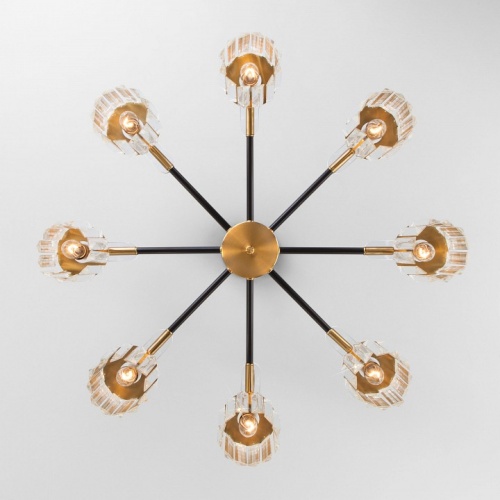 Люстра на штанге Eurosvet Tenia 70090/8 черный в Нижнем Новгороде фото 3