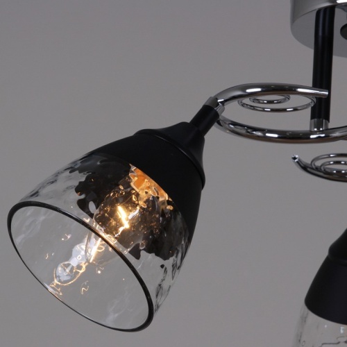 Люстра на штанге 70139-3.3-03 CR+BK в Нижнем Новгороде фото 3