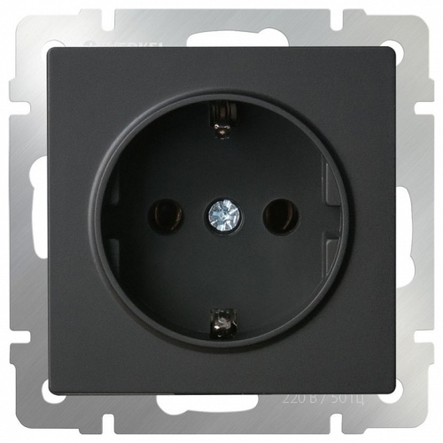 Розетка с заземлением и со шторками, без рамки Werkel черный матовый W1171108 в Нижнем Новгороде фото 7
