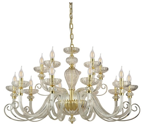 Подвесная люстра Newport ANNETTE 8620+5/C mat.soft gold clear в Нижнем Новгороде