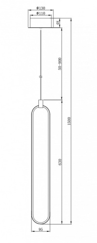 Подвесной светильник Maytoni Chain MOD017PL-L13N в Кемерово фото 5