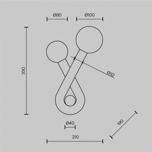 Бра Maytoni Vortex MOD476WL-02PT в Нижнем Новгороде фото 4