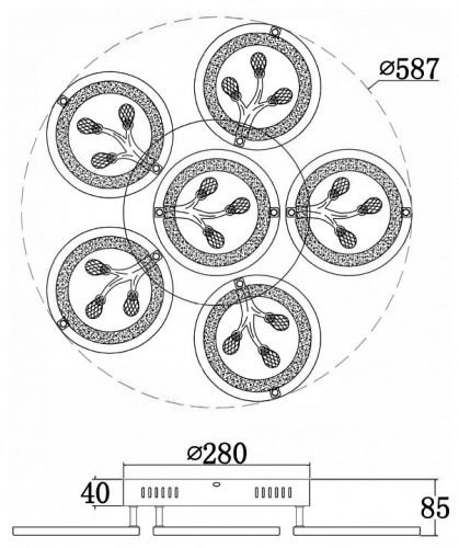 Потолочная люстра Freya Bodge FR10017CL-L92W в Нижнем Новгороде фото 3