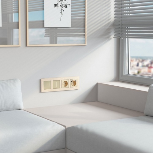 Рамка на 4 поста Werkel AluMax шампань W0043511 в Нижнем Новгороде фото 2