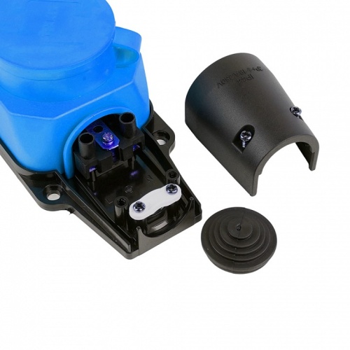 Розетка переносная разборная с заземлением и крышкой Stekker Одри 49402 в Нижнем Новгороде фото 3