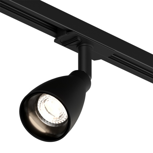 DK6050-BK Трековый светильник IP 20, 15 Вт, GU10, черный, алюминий, пластик в Аше