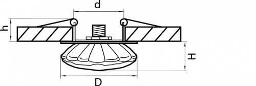 Встраиваемый светильник Lightstar Bomo 004512-G9 в Бородино фото 2