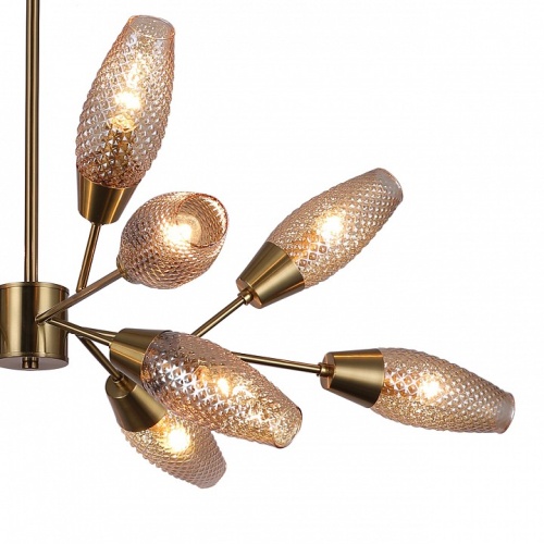 Люстра на штанге Escada Desire 10165/12PL Copper в Нижнем Новгороде фото 2