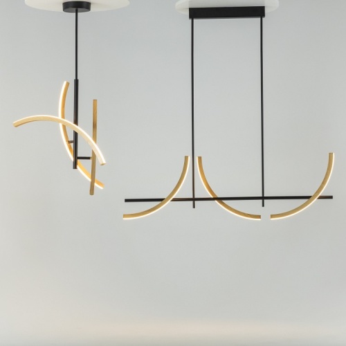 Люстра на штанге Maytoni Wabi MOD428PL-L27BK в Нижнем Новгороде фото 11