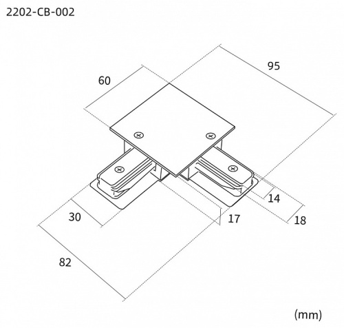 Соединитель угловой L-образный для треков накладных Favourite Practica 2202-CB-002 в Нижнем Новгороде фото 2