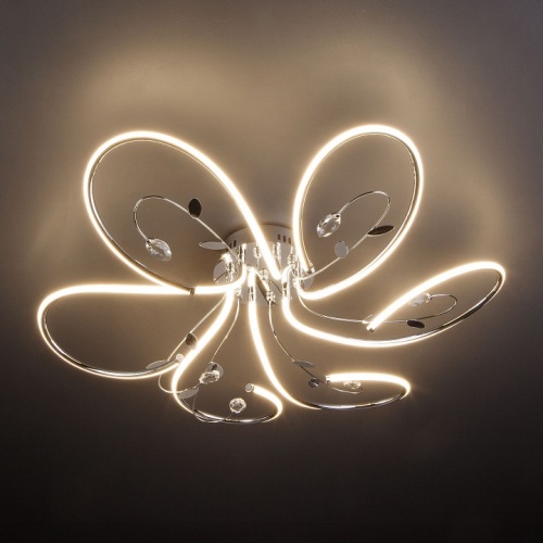 Потолочная люстра Eurosvet Venzel 90082/6 хром в Нижнем Новгороде фото 4