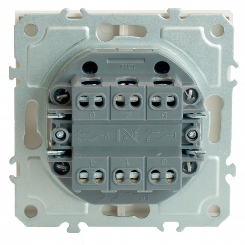 Переключатель двухклавишный без рамки Stekker Эмили 49869 в Нижнем Новгороде фото 3