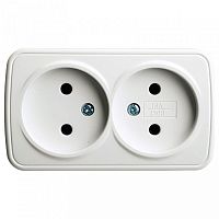 Розетка двойная без заземления Stekker Basic 50075 в Нижнем Новгороде