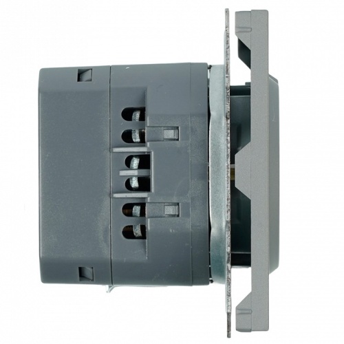 Розетка с заземлением и со шторкой и 2хUSB type A и C, без рамки Stekker Эмили 50219 в Нижнем Новгороде фото 4