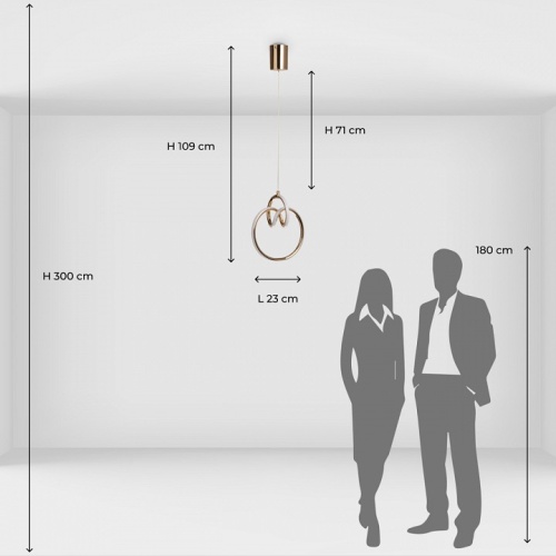Подвесной светильник DeMarkt Аурих 27 108010701 в Нижнем Новгороде фото 4