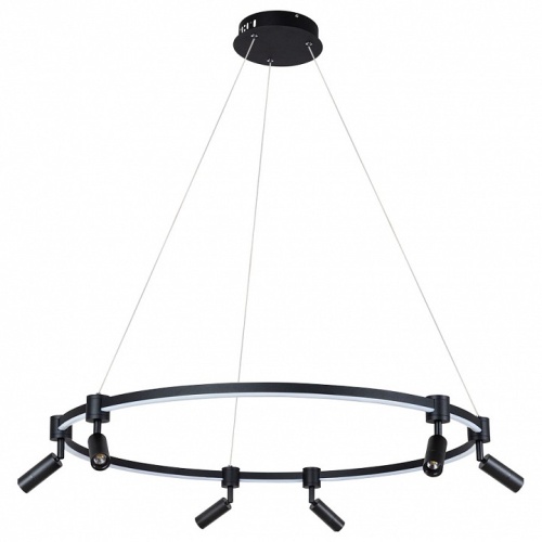 Подвесной светильник Arte Lamp Ring A2186SP-1BK в Симе фото 2