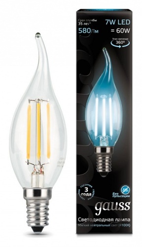 Лампа светодиодная Gauss 1048 E14 7Вт 4100K 104801207 в Нижнем Новгороде